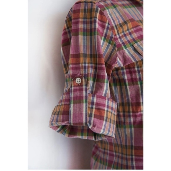 Ralph Lauren Sport Woman ¾ Safari Plaid Shirt
Button Down Shirt Sz. US 2 NWT - Picture 5 of 6